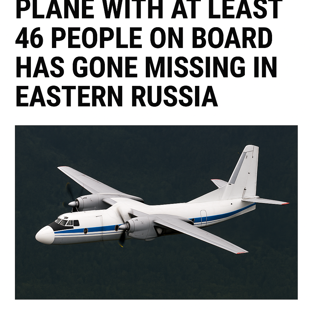 Tragic Crash: Plane with 46 Onboard Goes Missing in Eastern Russia – What We Know So Far