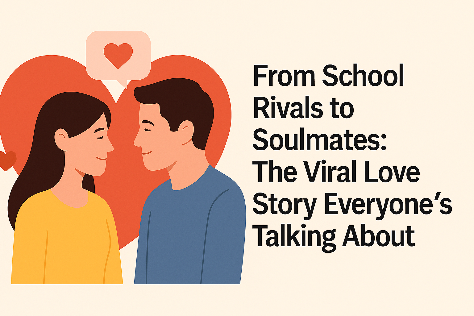 From School Rivals to Soulmates: The Viral Love Story Everyone’s Talking About